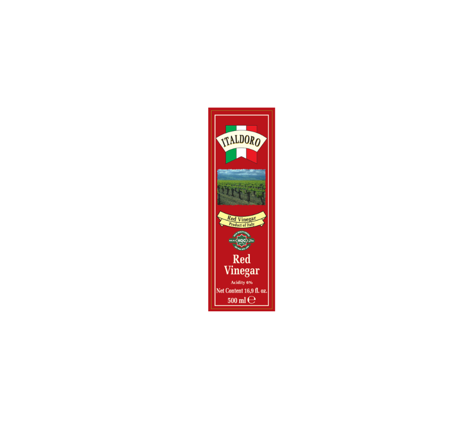 ITALDORO Red Wine Vinegar 500ml